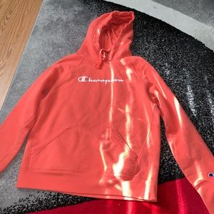Peachy champion hoodie small